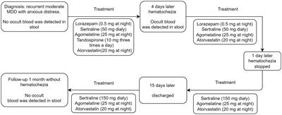 Hematochezia caused by tandospirone in a patient with major depressive disorder and anxious distress: a case report